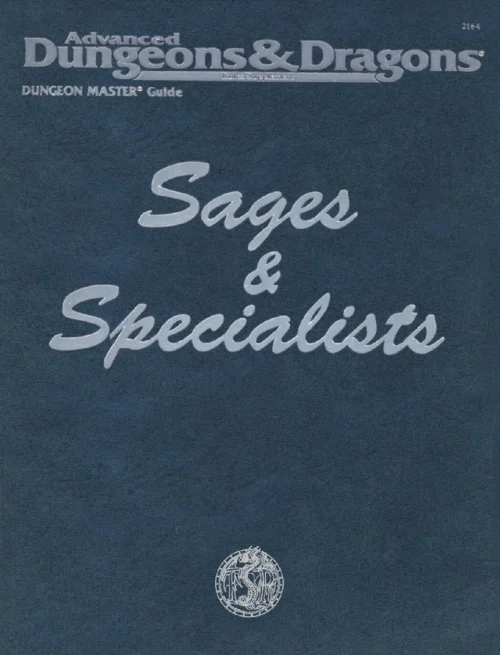 DMGR8 - Sages and Specialists