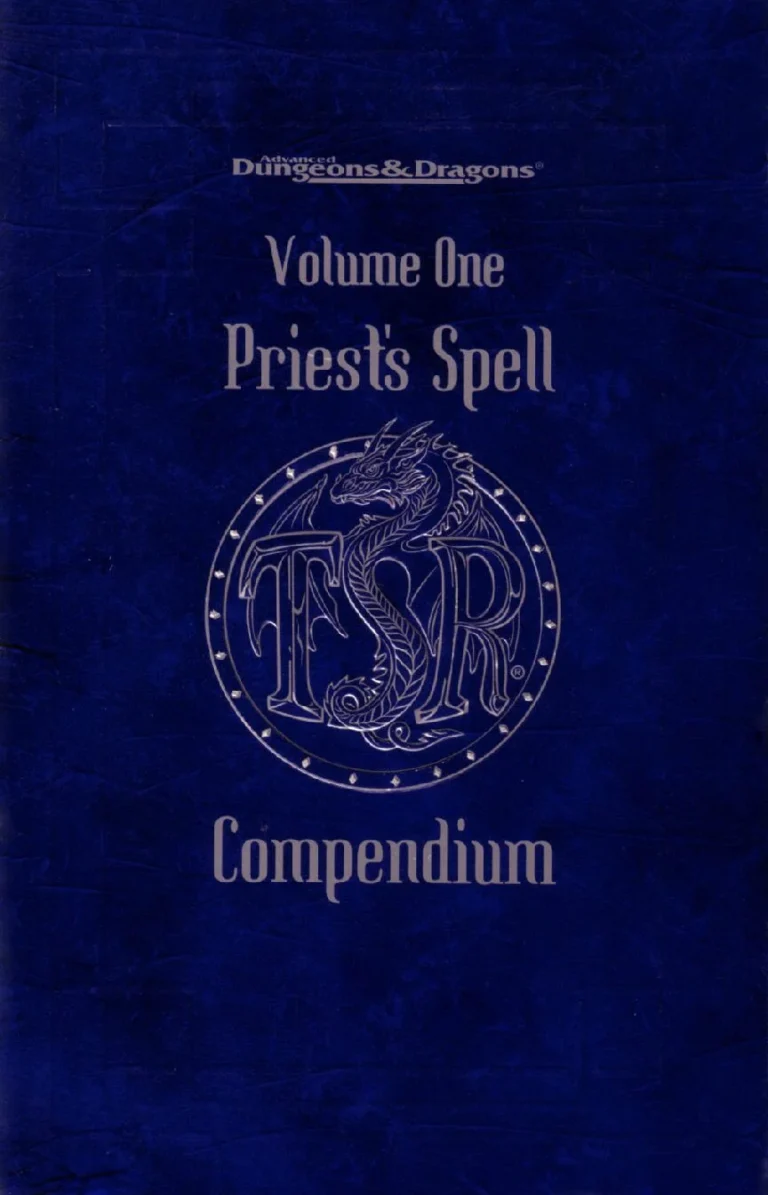 Priest Spell Compendium Volume 1