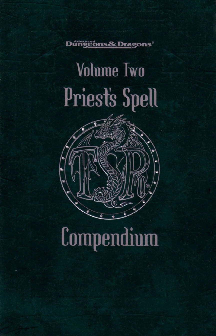 Priest Spell Compendium Volume 2