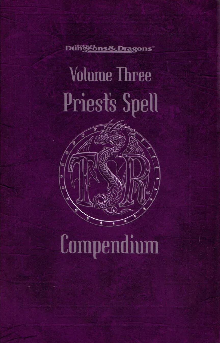 Priest Spell Compendium Volume 3