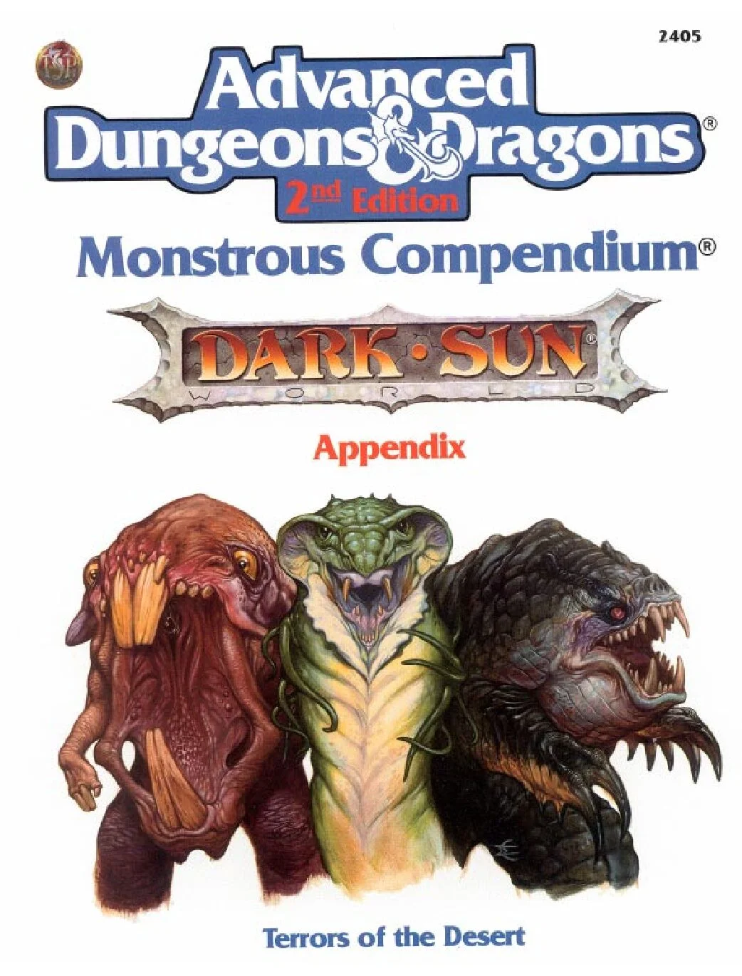MC12 - Monstrous Compendium - Dark Sun Appendix I