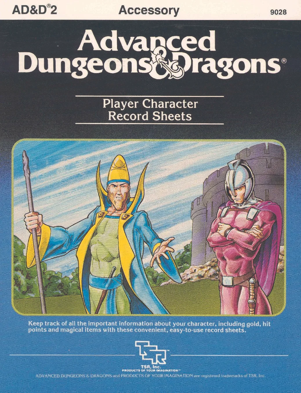 Player Character Record Sheets - 1984