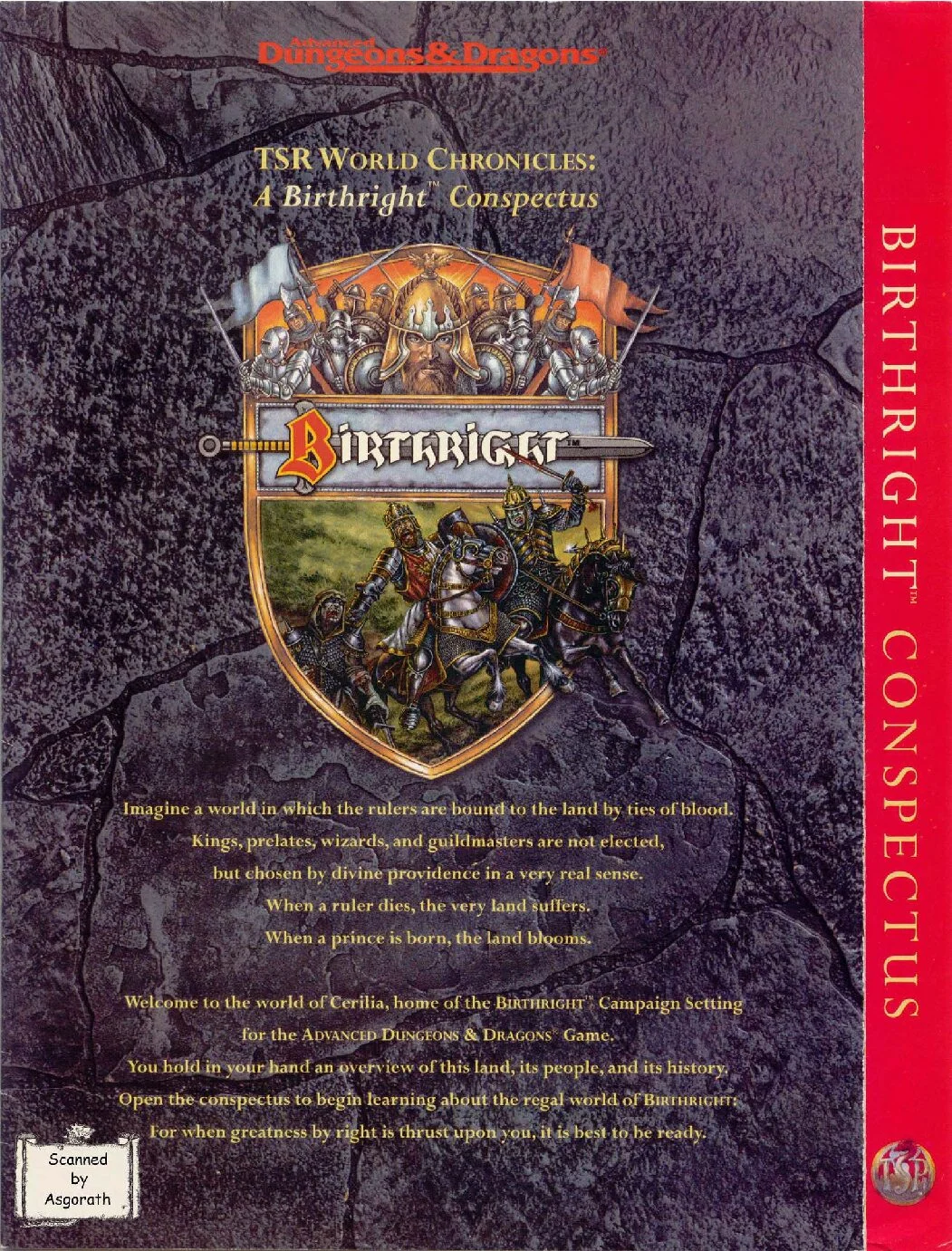 Birthright Conspectus