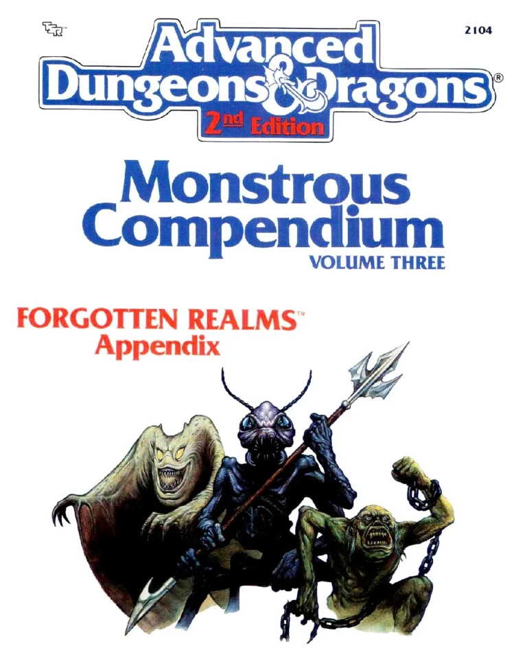 MC3 - Monstrous Compendium - Forgotten Realms Appendix 3