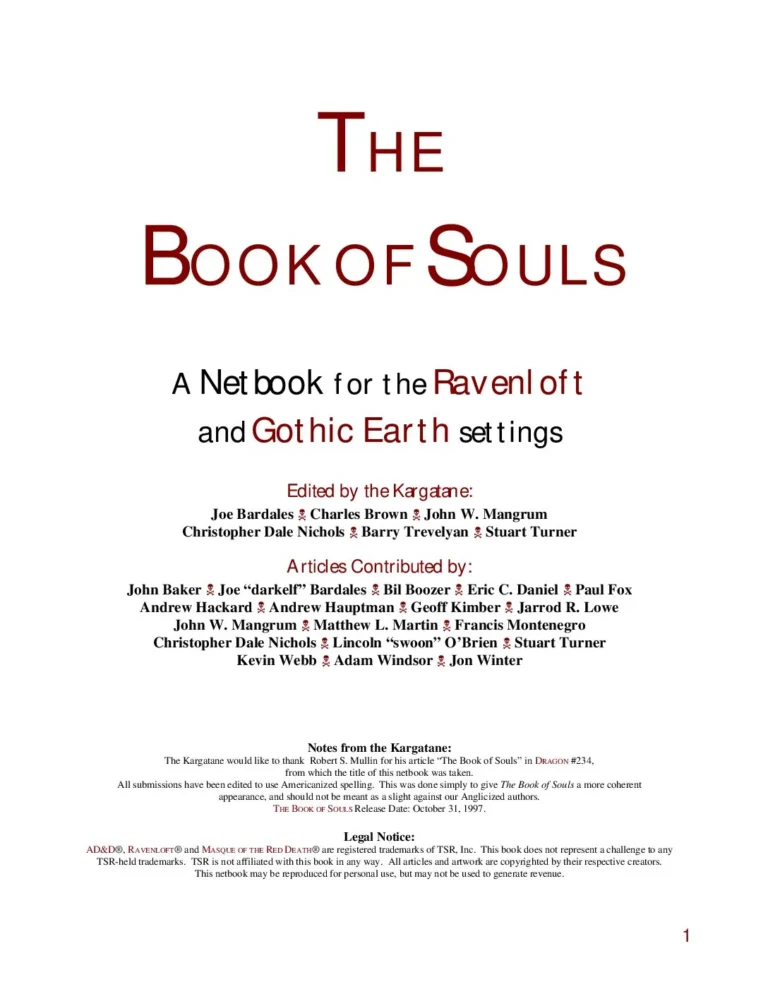 Ravenloft - Book of Souls