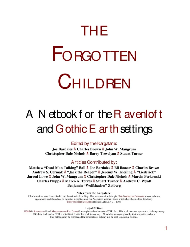 Ravenloft - The Forgotten Children