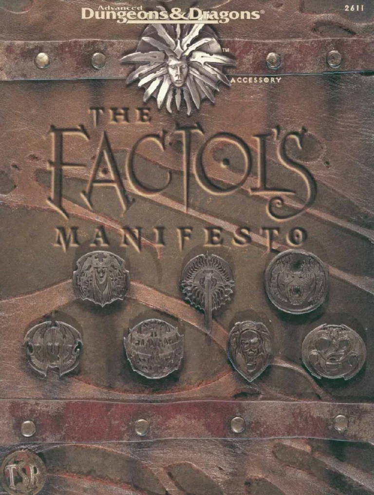 The Factol's Manifesto