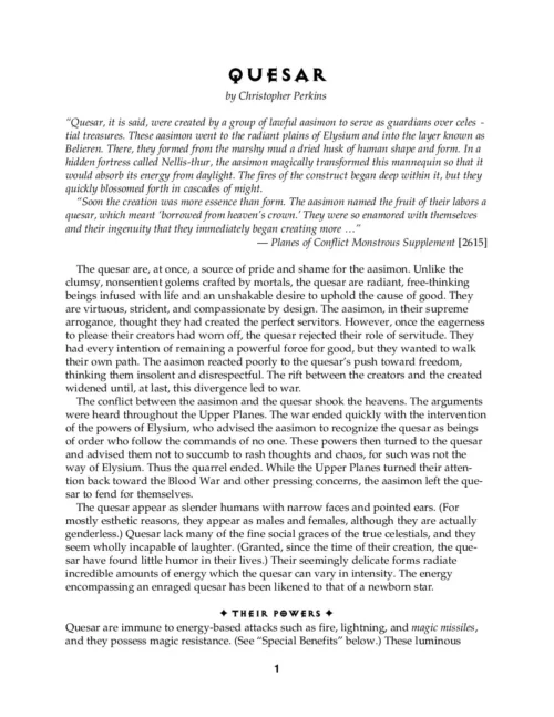The Quesar Article