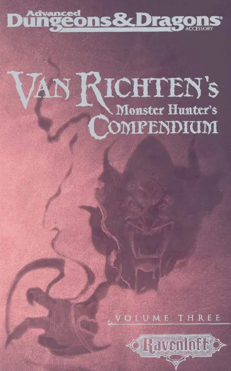 Van Richten's Monster Hunter's Compendium Vol 3