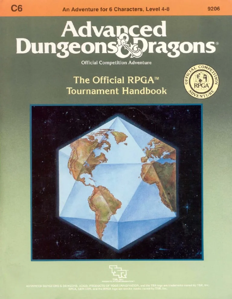 C6 - The Official RPGA Tournament Handbook