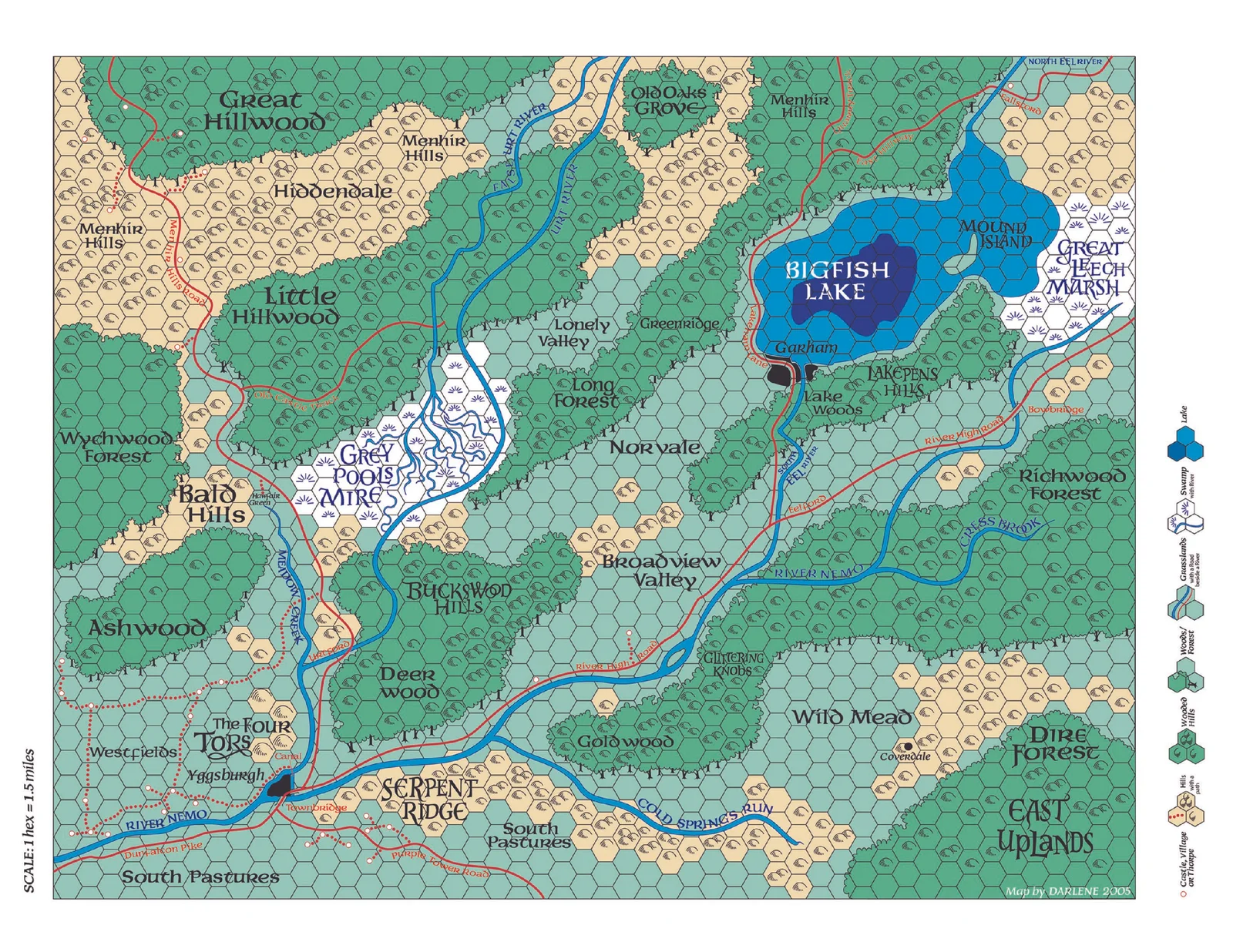 Castle Zagyg - The East Mark Map