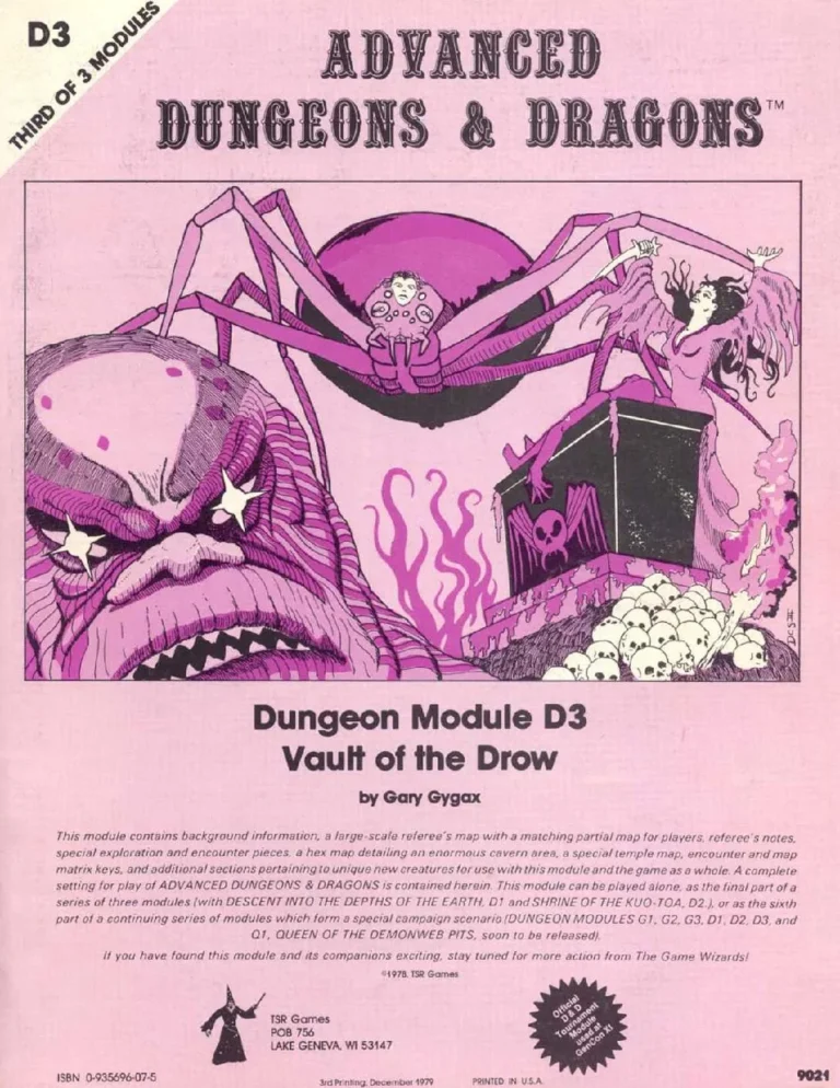 D3 - Vault of the Drow (Mono Cover)