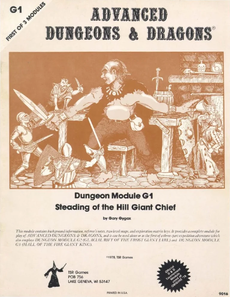 G1 - Steading of the Hill Giant Chief