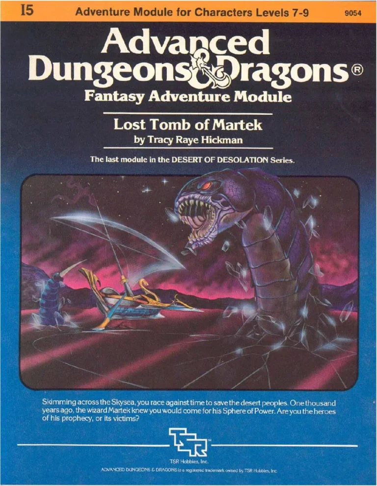 I5 - Lost Tomb of Martek