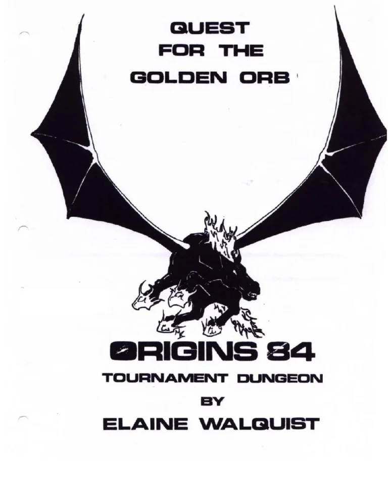 Origins 1984 - Quest for the Golden Orb