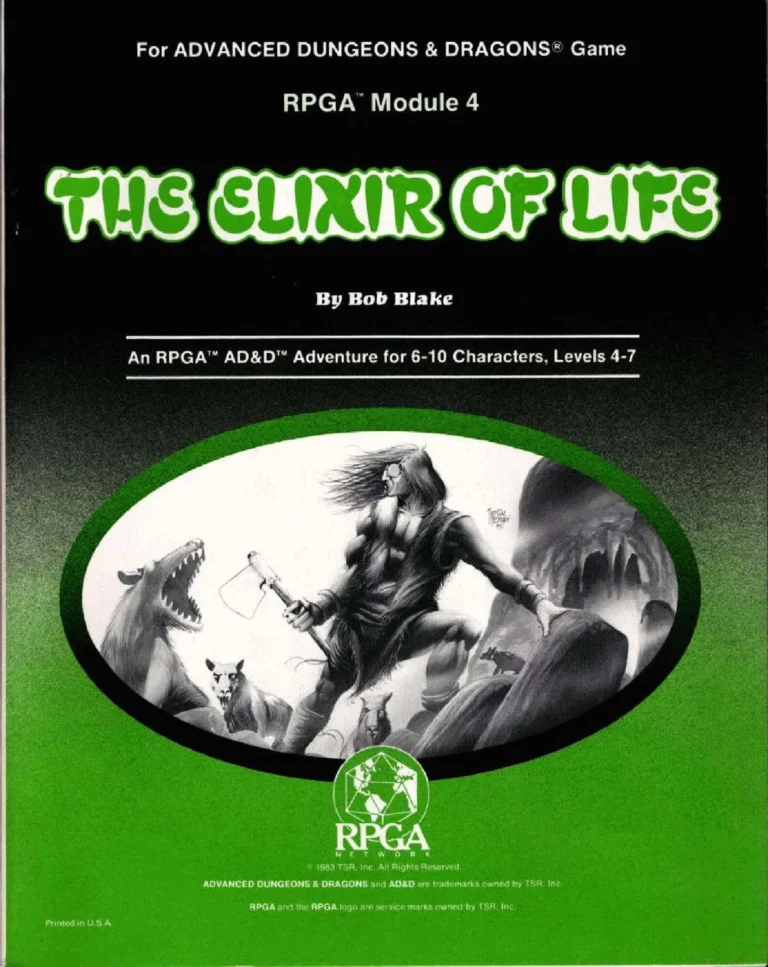 RPGA4 - The Elixir of Life
