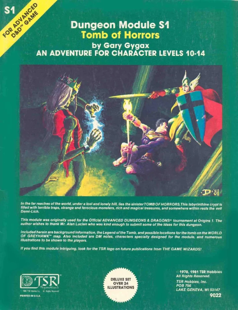 S1 - Tomb of Horrors (Green Cover)