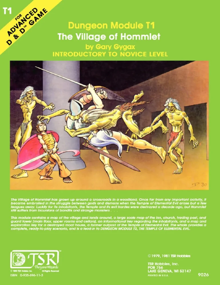 T1 - The Village of Hommlet - (Green Cover)