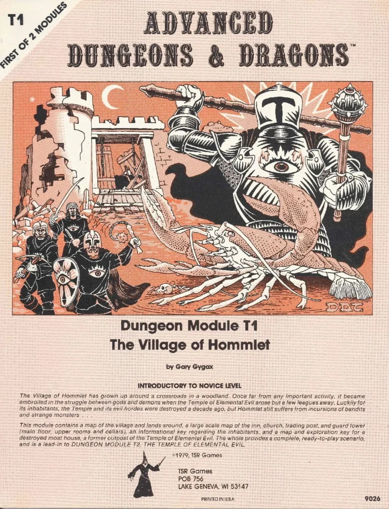 T1 - The Village of Hommlet - (Mono Cover)
