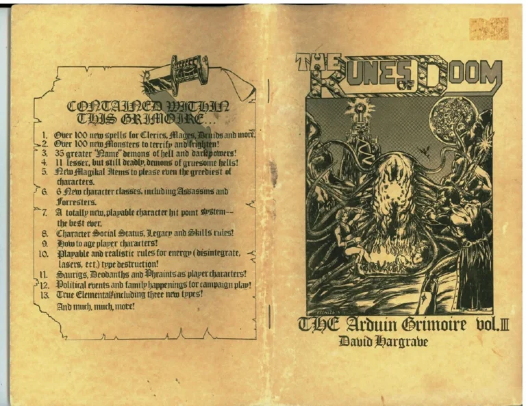 The Arduin Grimoire - Vol 3 - The Runes of Doom