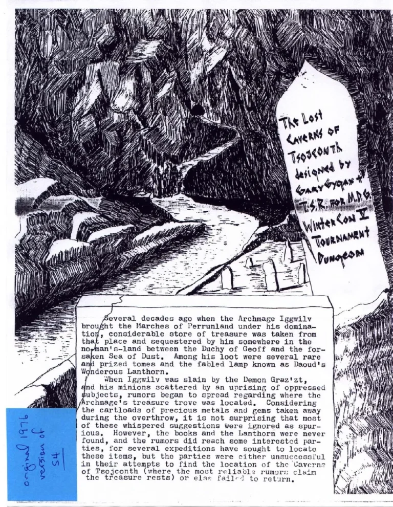 WinterCon V 1976 - Lost Caverns of Tsojconth