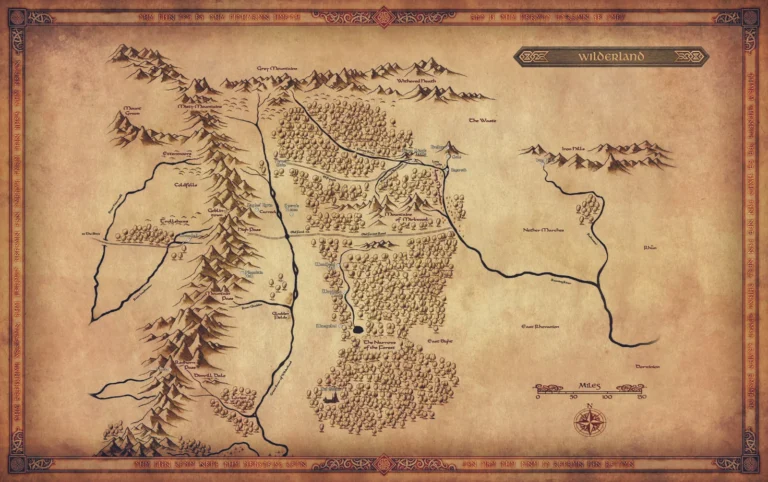 2 - Adventures in Middle-earth, Player's Guide maps