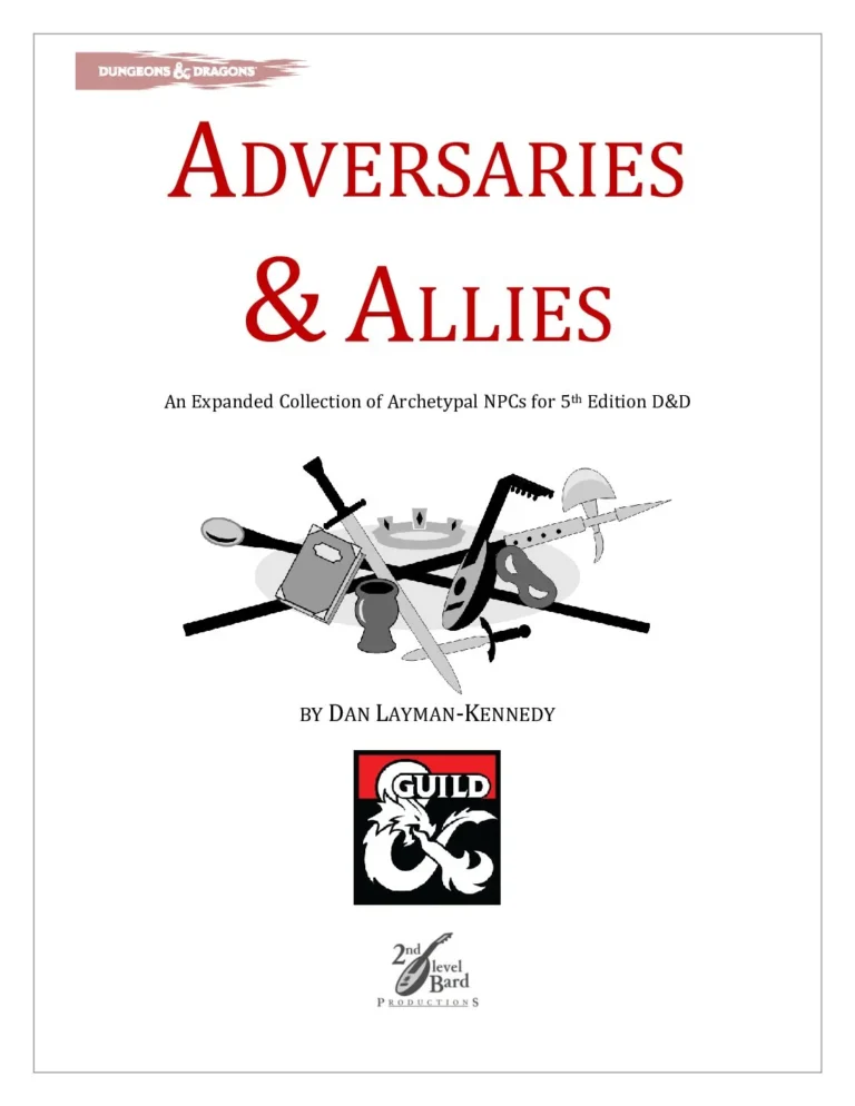 2nd Level Bard Productions - Adversaries & Allies