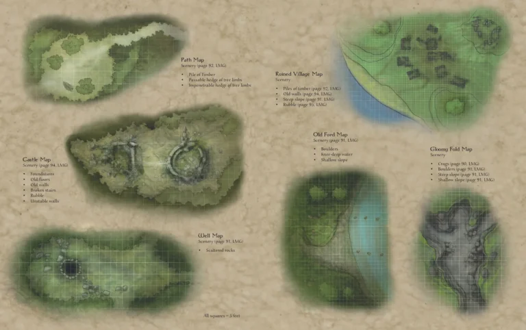 4 - Adventures in Middle-earth, Wilderland Adventures endpapers