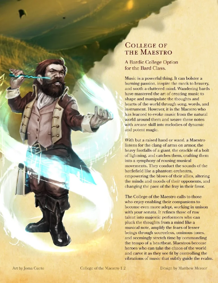 563826 College of the Maestro 1