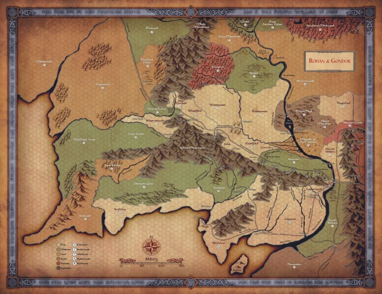 8 - Adventures in Middle-earth, The Road Goes Ever On maps