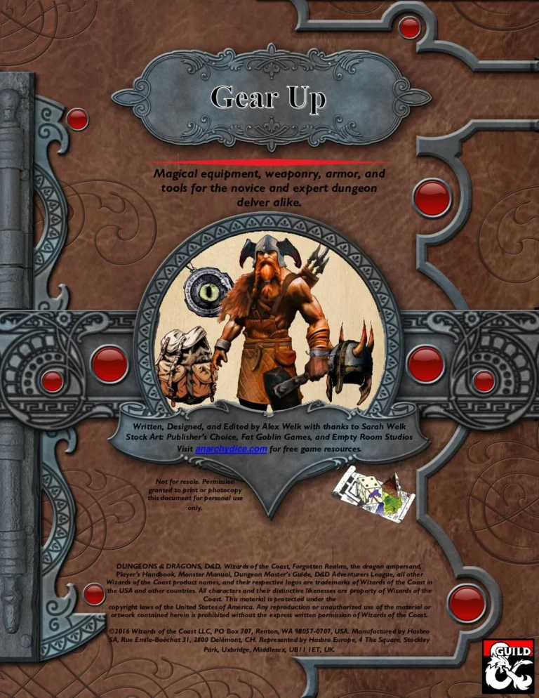 Anarchy Dice - Gear Up