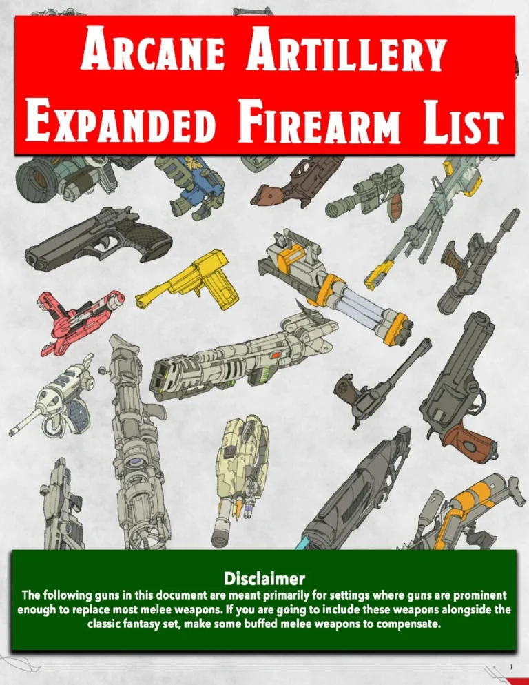 Arcane Artillery - Firearms
