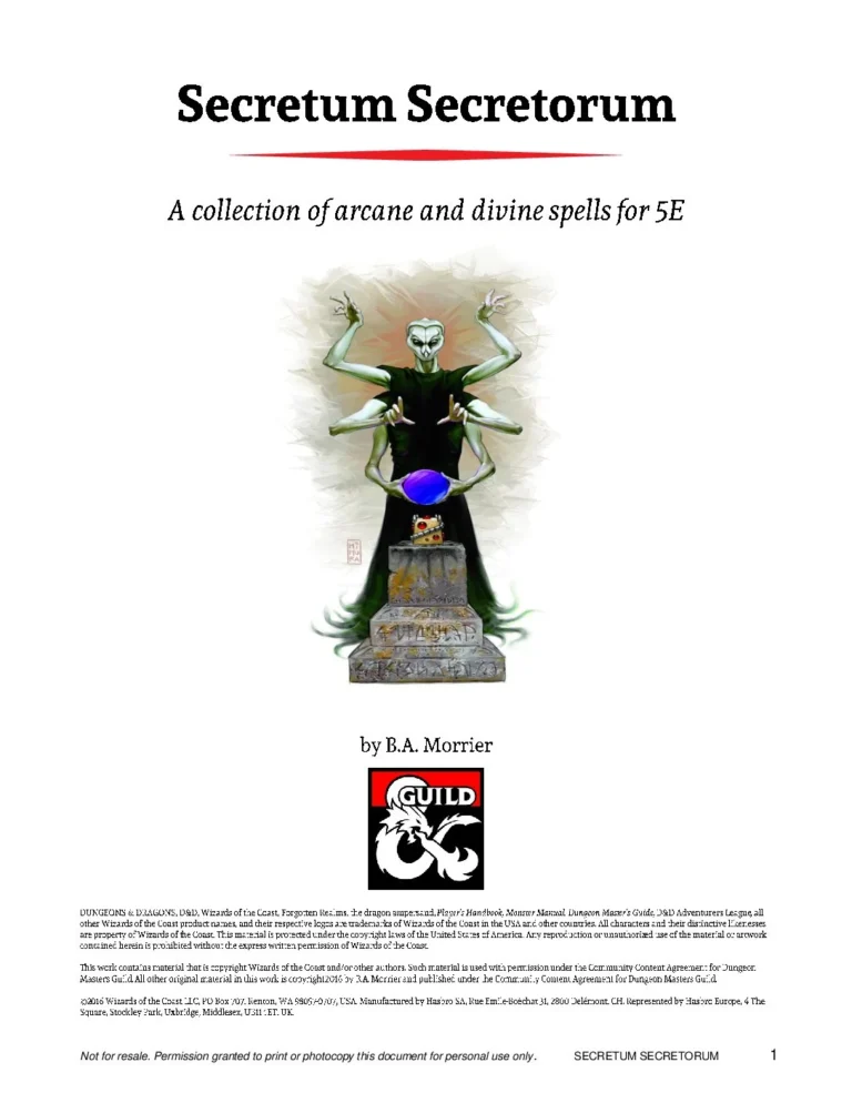 BA Morrier - Secretum Secretorum v15