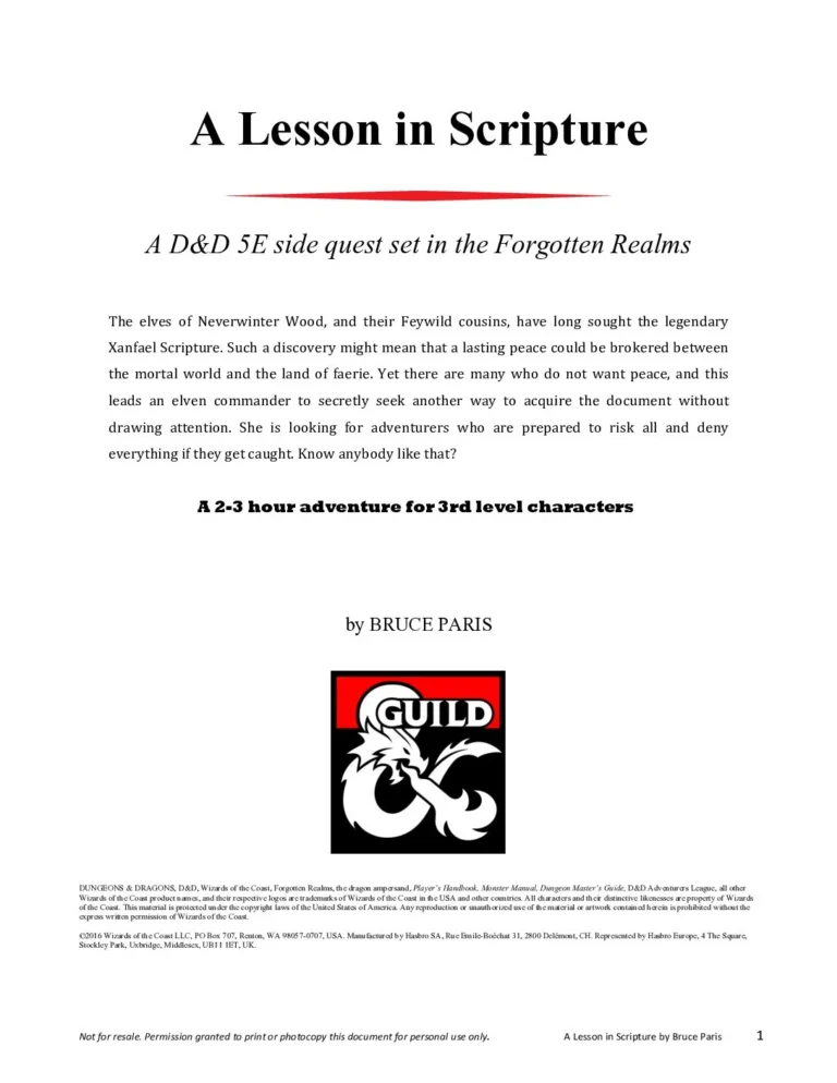 Bruce Paris - A Lesson in Scripture