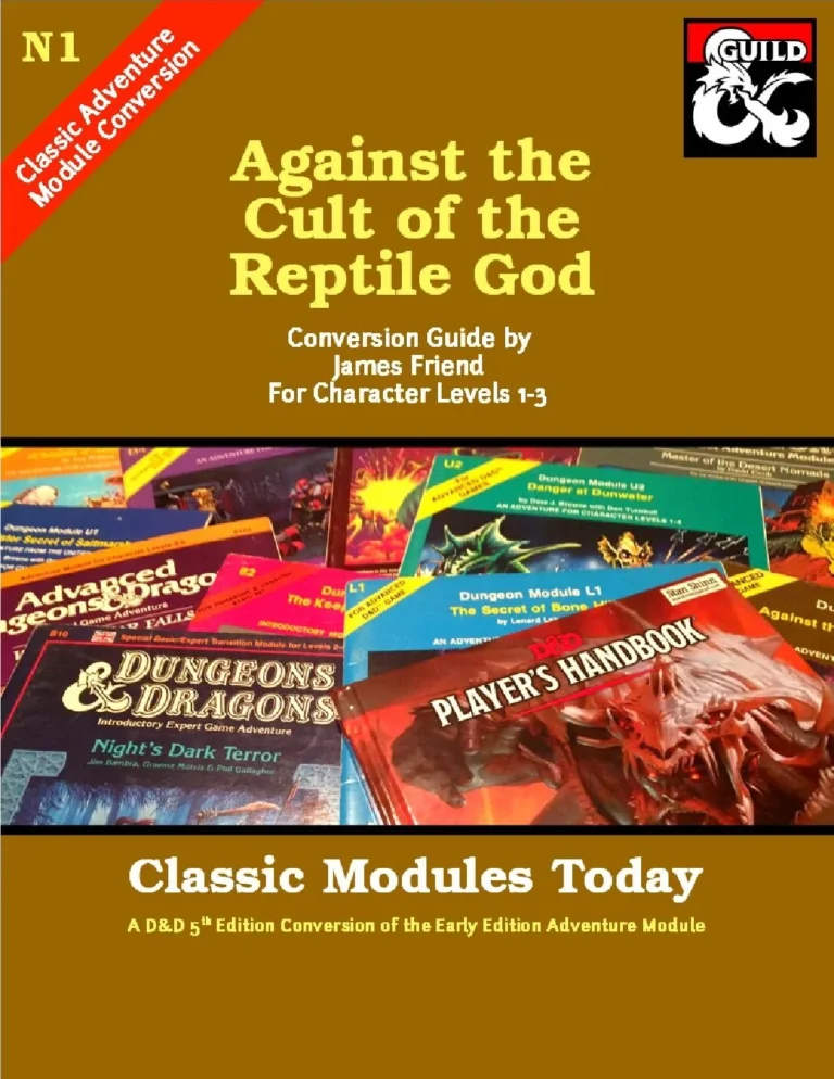 Classic Modules Today - N1 Against the Cult of the Reptile God