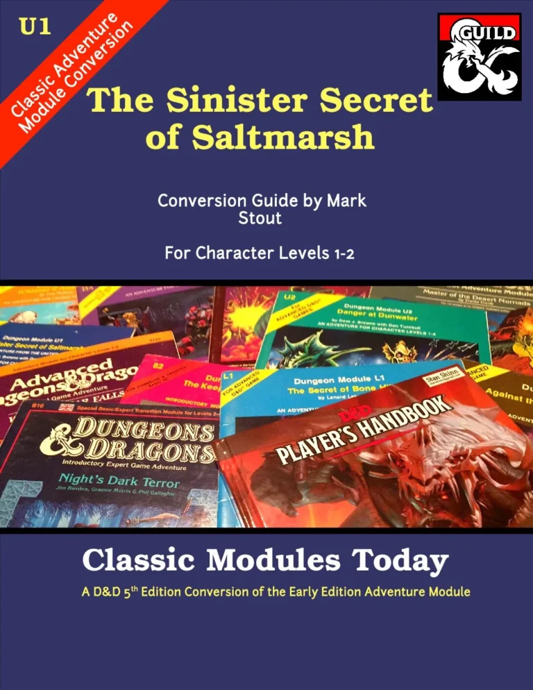 Classic Modules Today - U1 The Sinister Secret of Saltmarsh