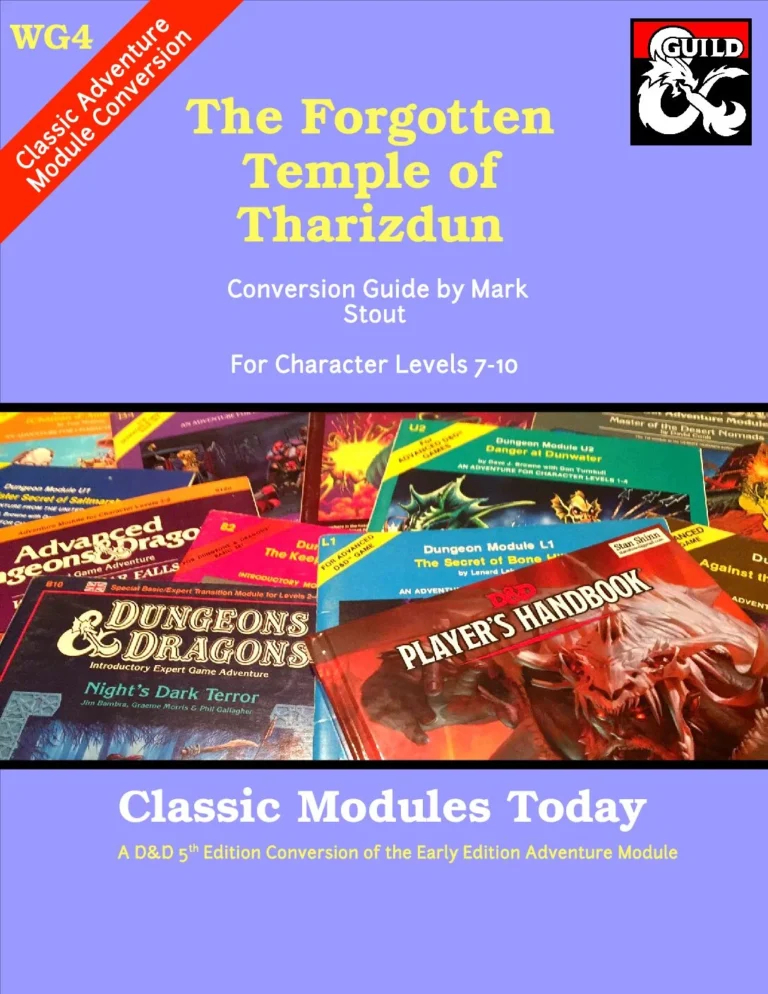 Classic Modules Today - WG4 The Forgotten Temple of Tharizdun