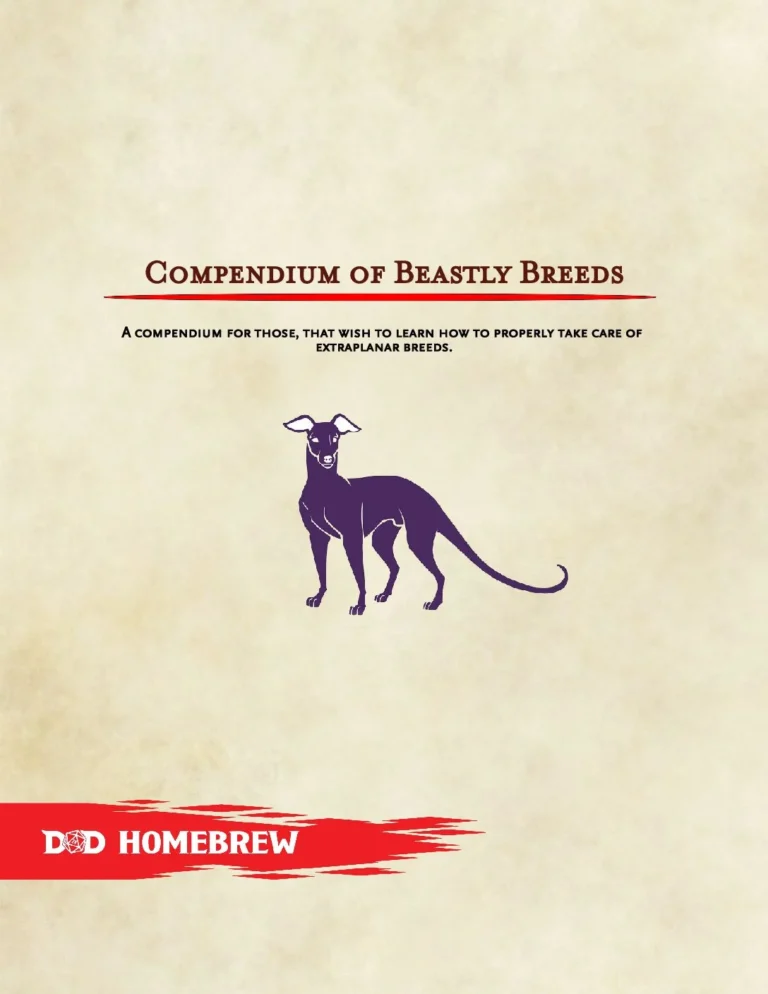 Compendium of Beastly Breeds