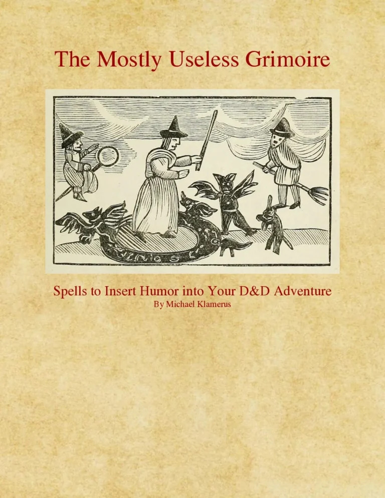 D&D5e - Mostly Useless Grimoire