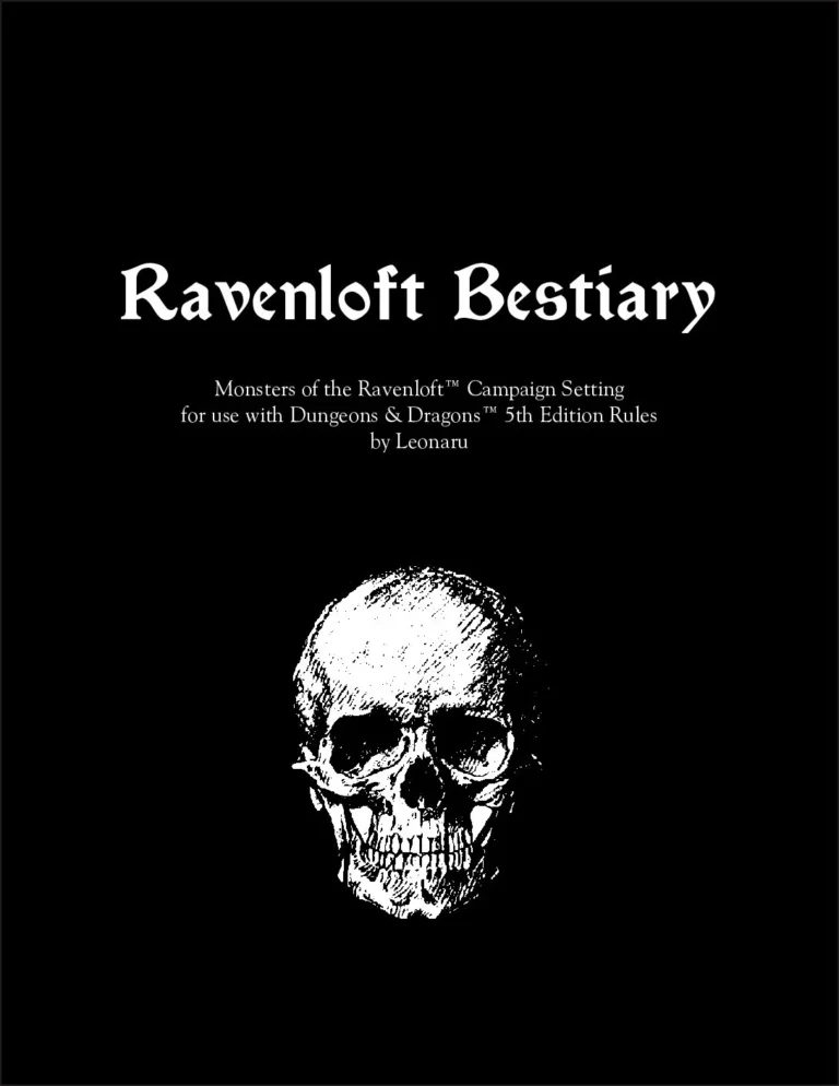 D&D5e - Ravenloft Bestiary