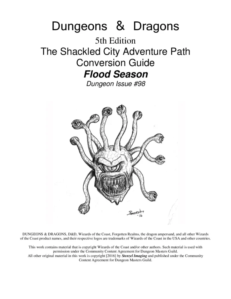 D&D5e - Shackled City - Ch2 - Flood Season