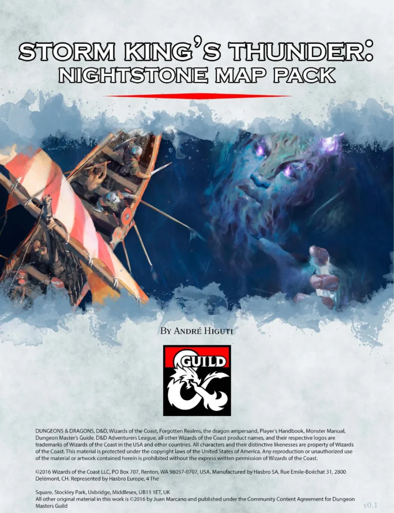 D&D5e - Storm King's Thunder - Nightstone Map Pack