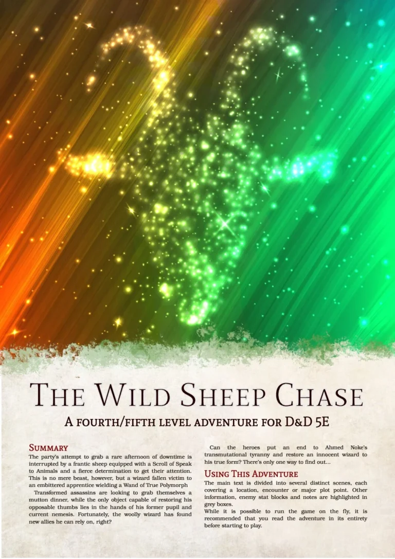 D&D5e - The Wild Sheep Chase v2