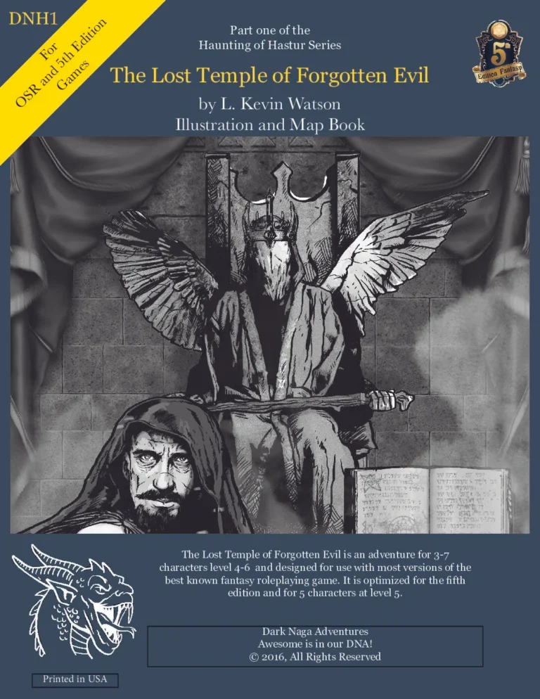 Dark Naga - DNH1 - Lost Temple of Forgotten Evil Illustration Book