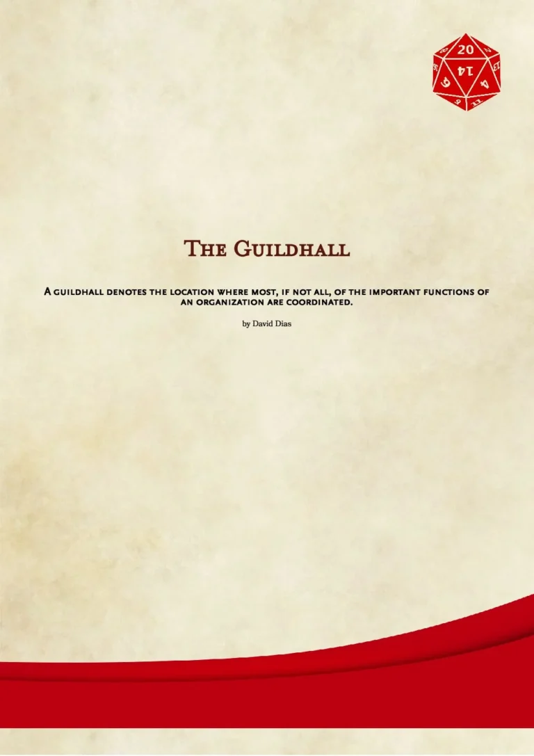 David Dias - The Guildhall - A Guide to Build your Base