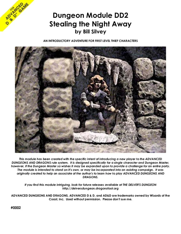 Dungeon Delver - DD2 - Stealing the Night Away