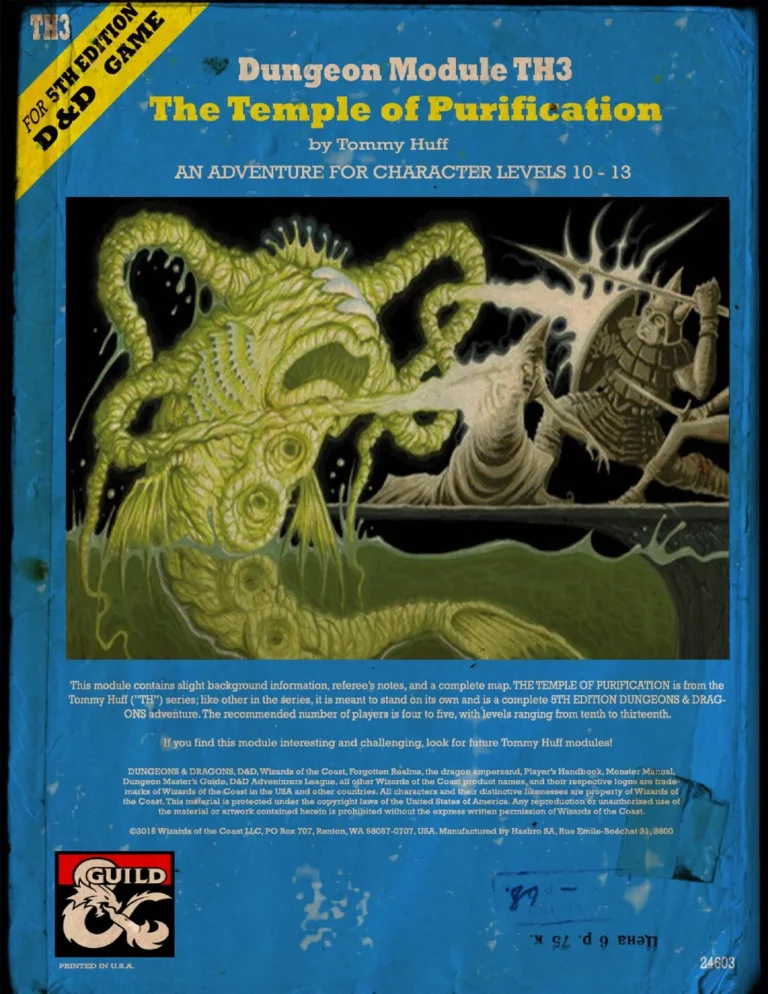 Dungeon Module TH3 The Temple of Purification
