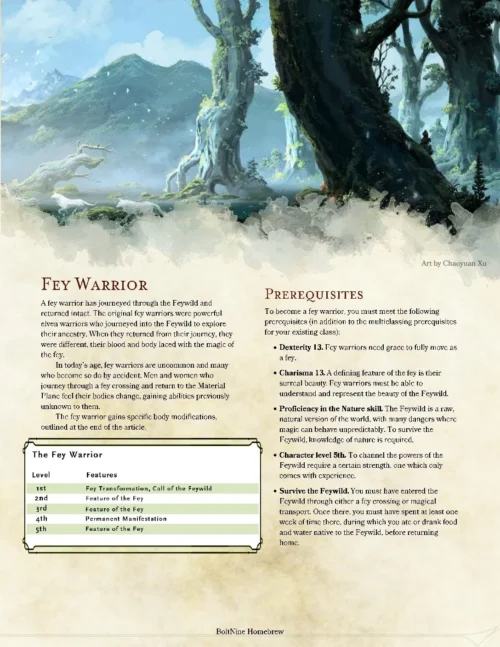 Fey Warrior