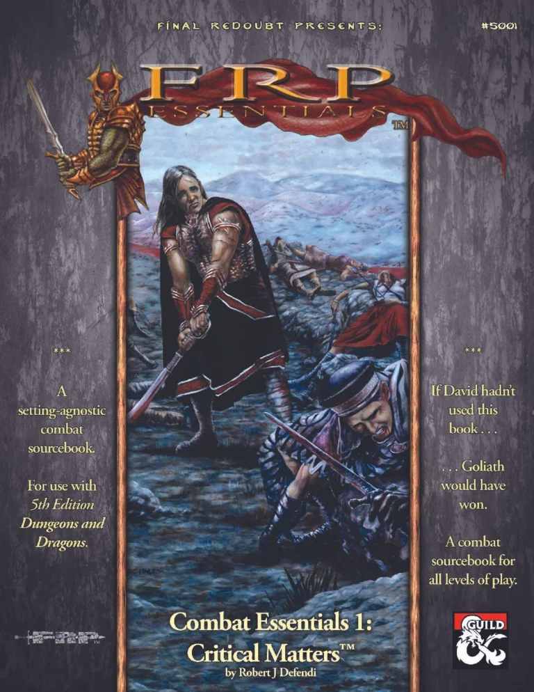 Final Redoubt - Combat Essentials 1, Critical Matters