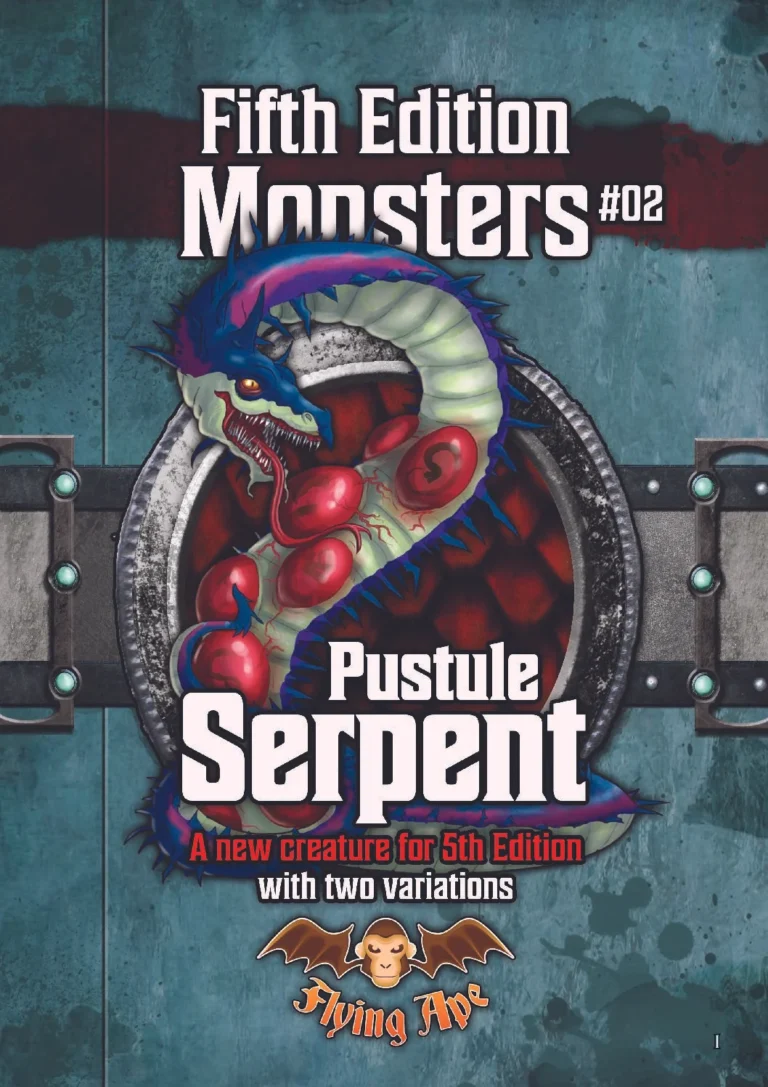 Flying Ape - Fifth Edition Monsters 02 - Pustule Serpent